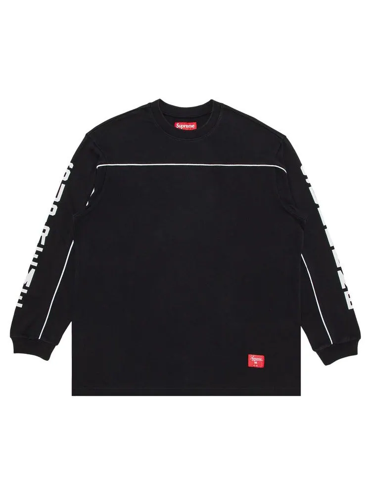 Топ Supreme Paneled Piping Long-Sleeve Top — изображение 1 из 3, черный