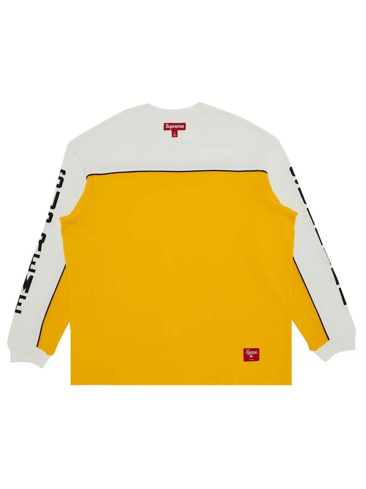 Топ Supreme Paneled Piping Long-Sleeve Top — изображение 1 из 3, желтый
