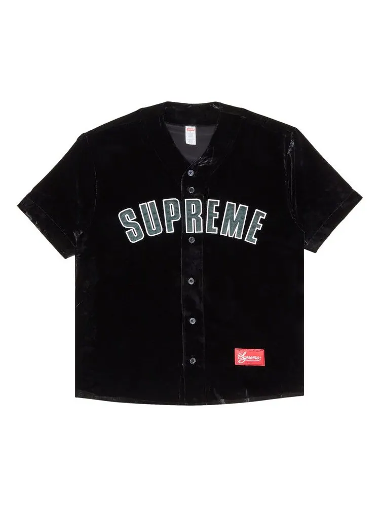 Джерси Supreme Velvet Baseball Jersey — изображение 1 из 3, черный