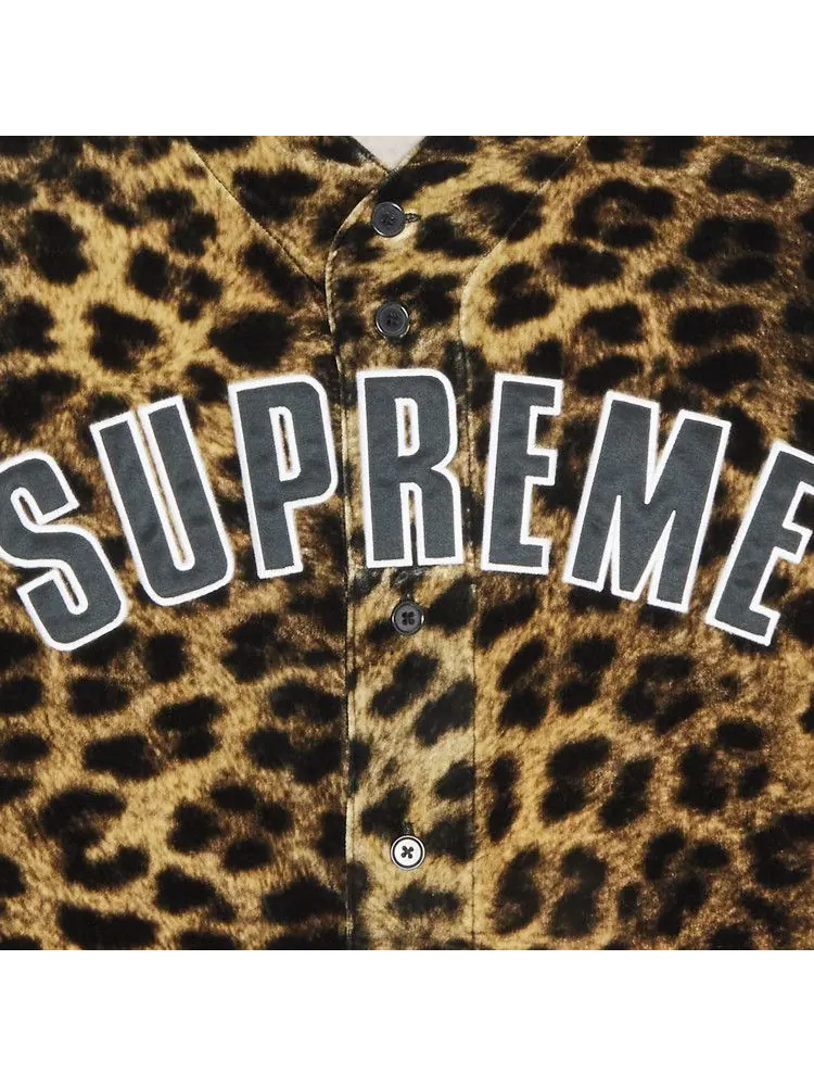 Джерси Supreme Velvet Baseball Jersey — изображение 3 из 3, леопардовый