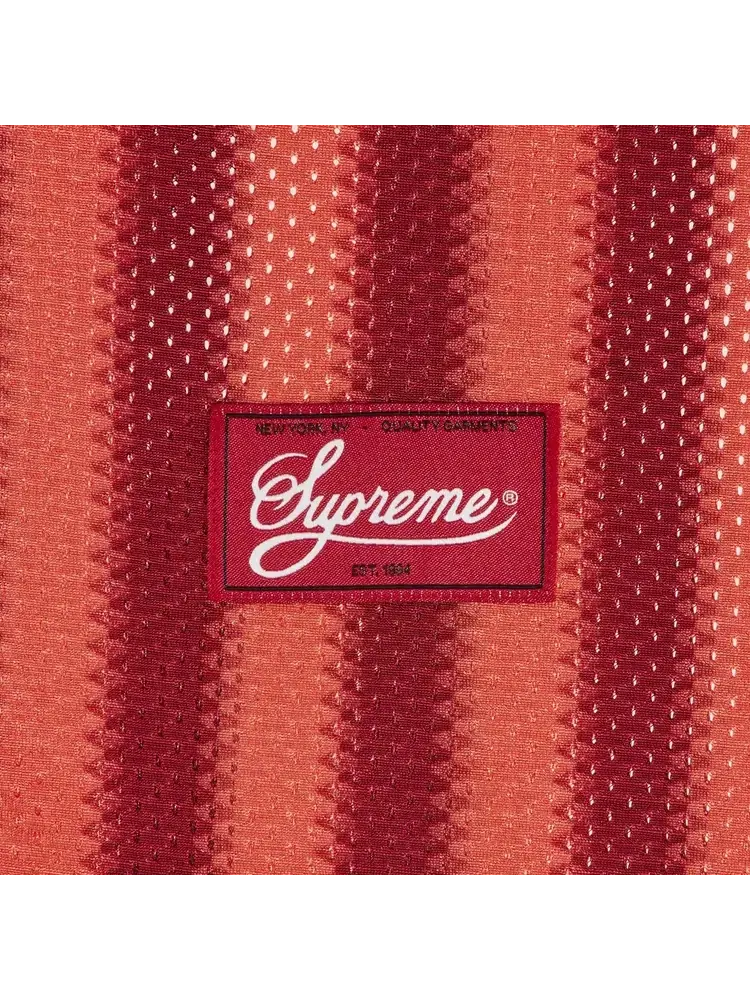 Топ в полоску из сетчатой ткани Supreme — изображение 3 из 3, красный