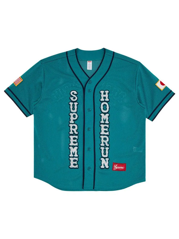Джерси Supreme x Homerun Baseball Jersey — изображение 1 из 3, бирюзовый