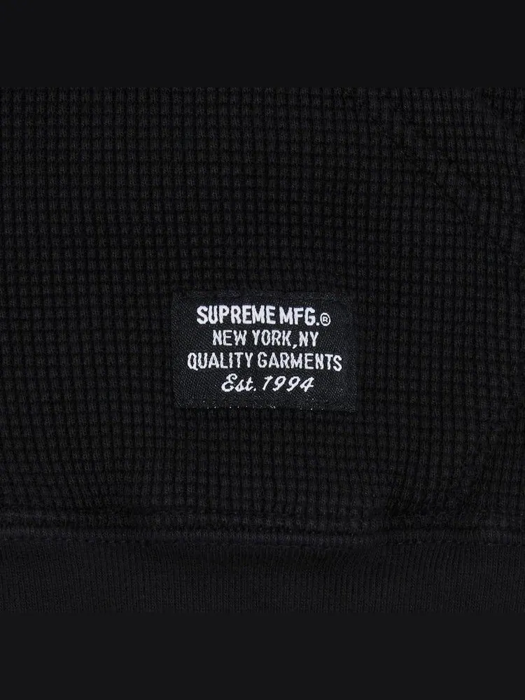 Толстовка Supreme Hooded Zip Up Thermal — изображение 2 из 2, черный