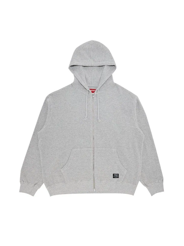 Толстовка Supreme Hooded Zip Up Thermal — изображение 1 из 2, серый