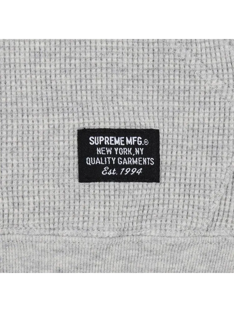 Толстовка Supreme Hooded Zip Up Thermal — изображение 2 из 2, серый