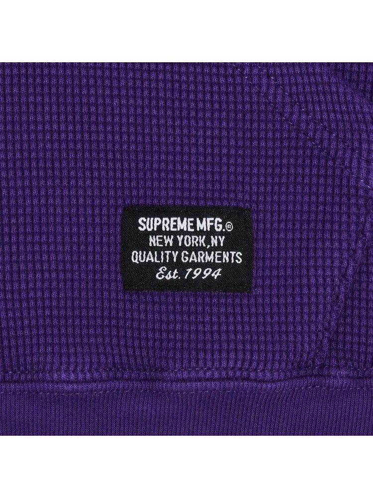 Толстовка Supreme Hooded Zip Up Thermal — изображение 2 из 2, фиолетовый