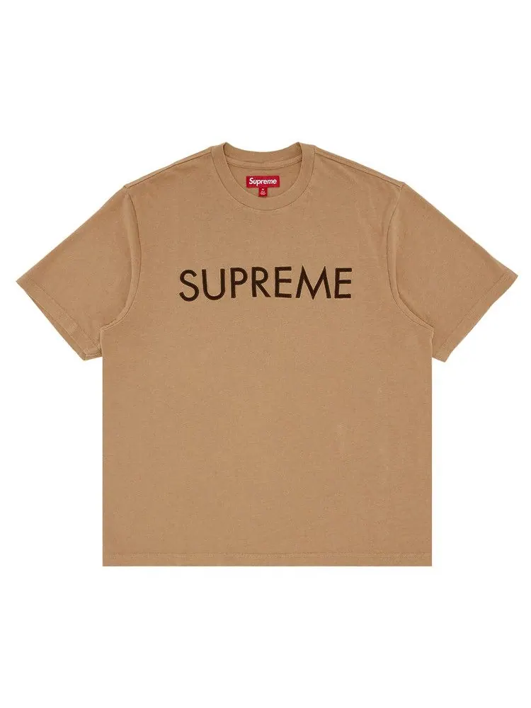 Топ Supreme Capital Short-Sleeve Top — изображение 1 из 2, темный бежевый