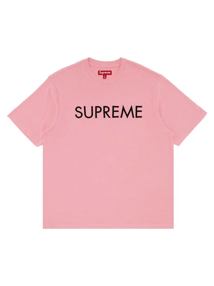 Топ Supreme Capital Short-Sleeve Top — изображение 1 из 2, розовый
