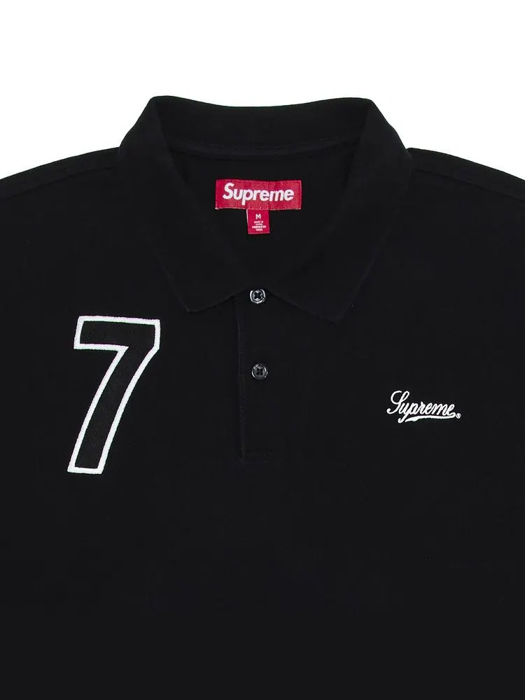 Поло Supreme Cursive Polo — изображение 3 из 3, черный