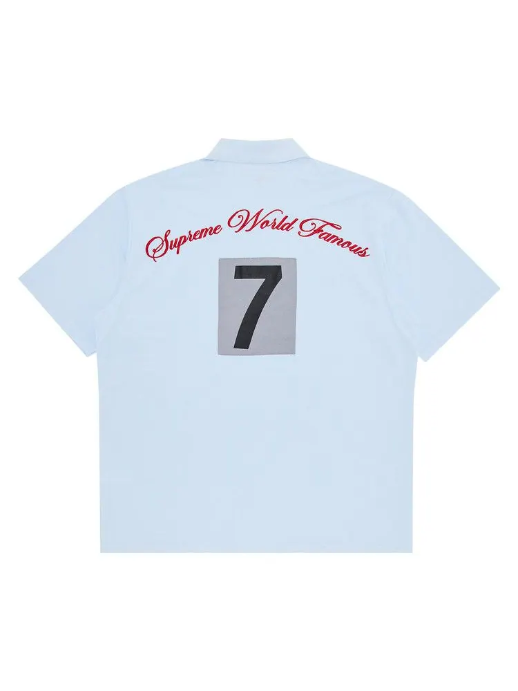 Поло Supreme Cursive Polo — изображение 2 из 3, светлый синий