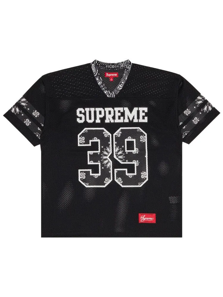Футболка Supreme Bandana Football Jersey — изображение 1 из 4, черный
