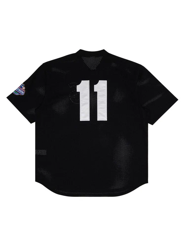 Топ Supreme S Logo Baseball Henley — изображение 2 из 3, черный