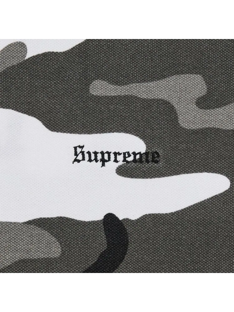Поло Supreme Washed Camo Polo — изображение 3 из 3, снежный камуфляж