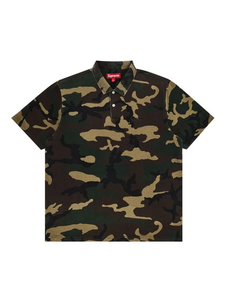 Поло Supreme Washed Camo Polo, Woodland Camo — изображение 1 из 3, мульти