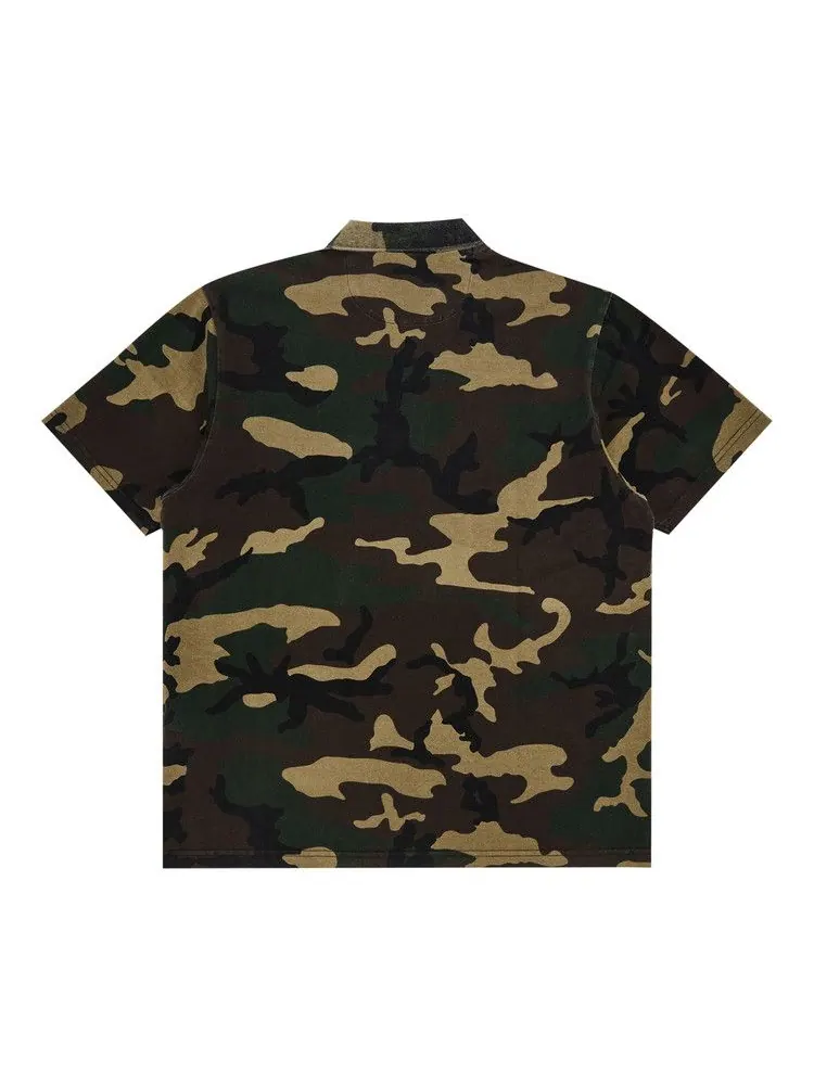Поло Supreme Washed Camo Polo, Woodland Camo — изображение 2 из 3, мульти