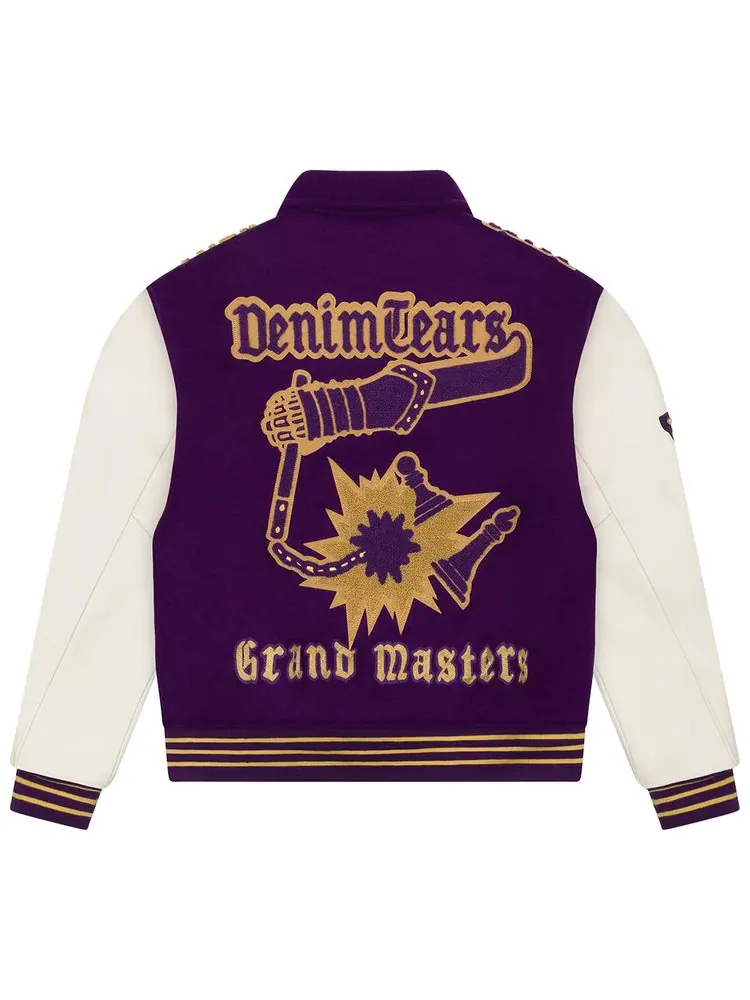 Куртка Denim Tears Grandmaster Varsity Jacket 'Purple' — изображение 2 из 2, фиолетовый