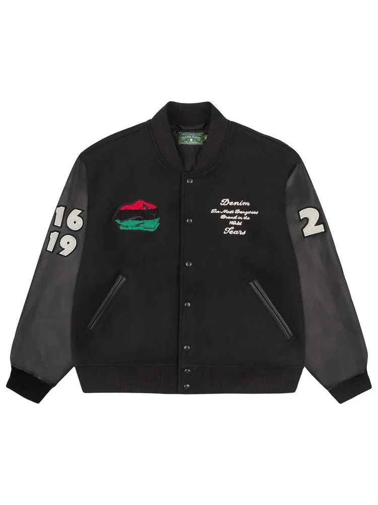 Куртка Denim Tears Peace Wreath Varsity Jacket — изображение 1 из 3, черный