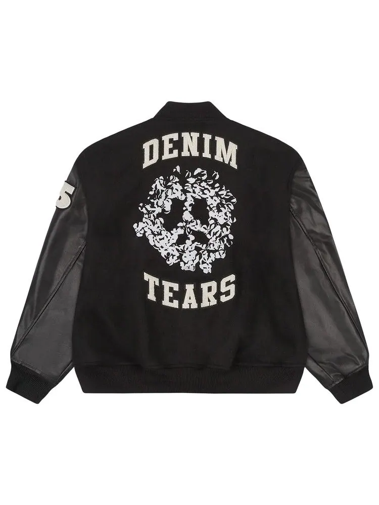 Куртка Denim Tears Peace Wreath Varsity Jacket — изображение 2 из 3, черный