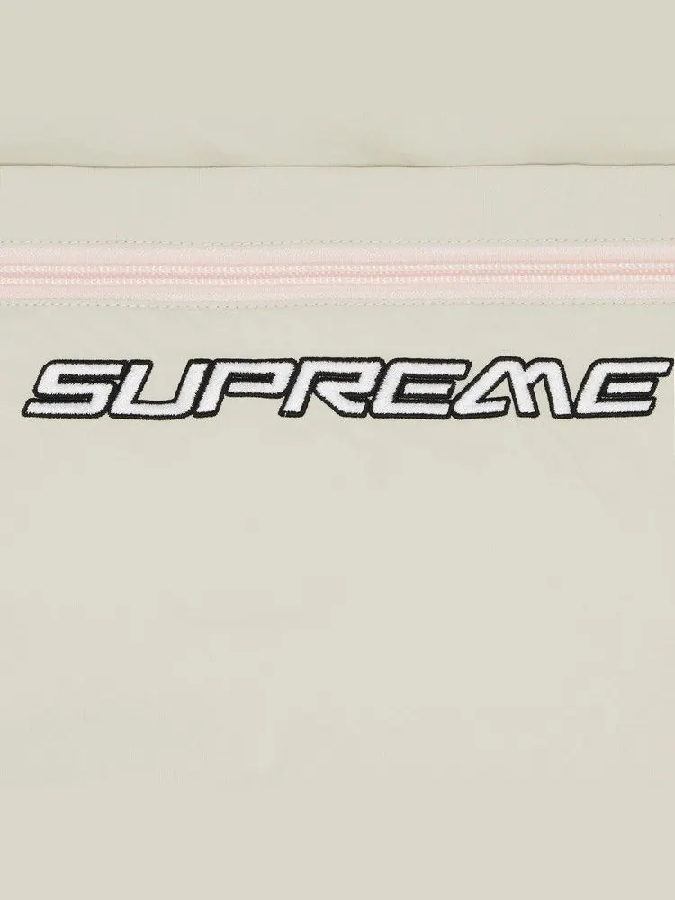 Брюки Supreme Contrast Zip Warm Up Pant — изображение 3 из 3, бежевый