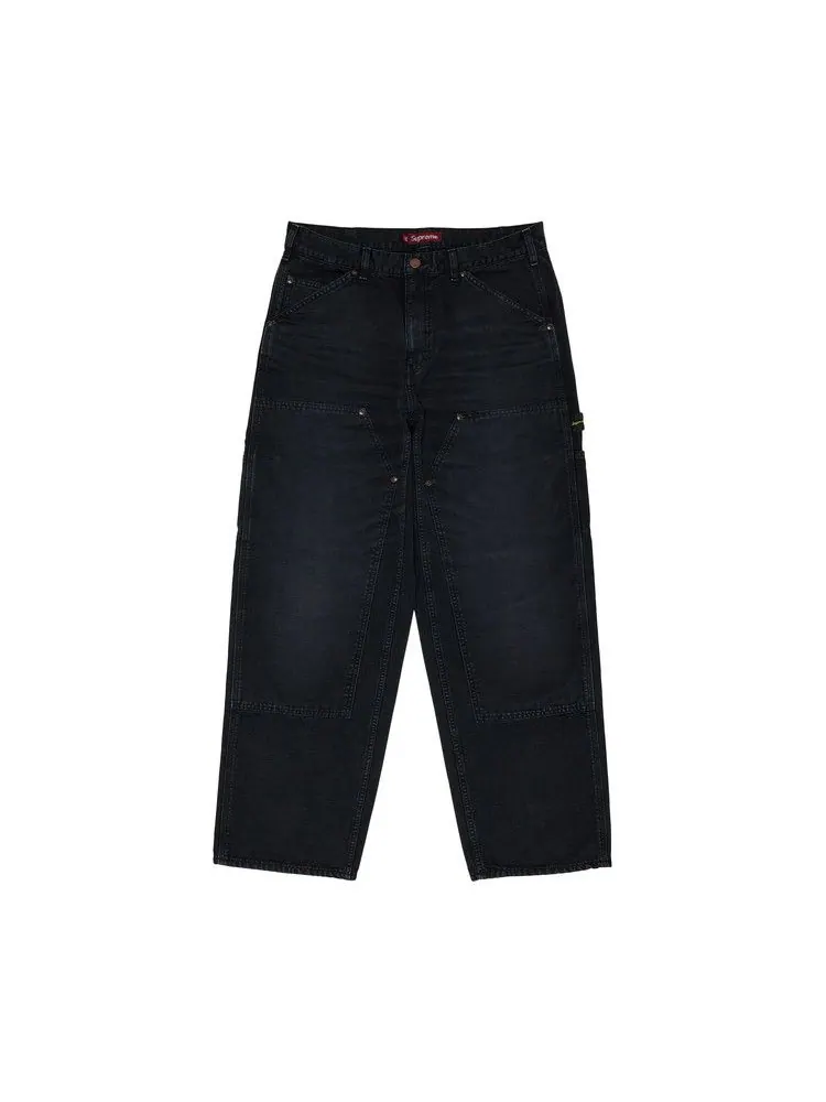 Брюки Supreme Worn Double Knee Painter Pant — изображение 1 из 3, черный