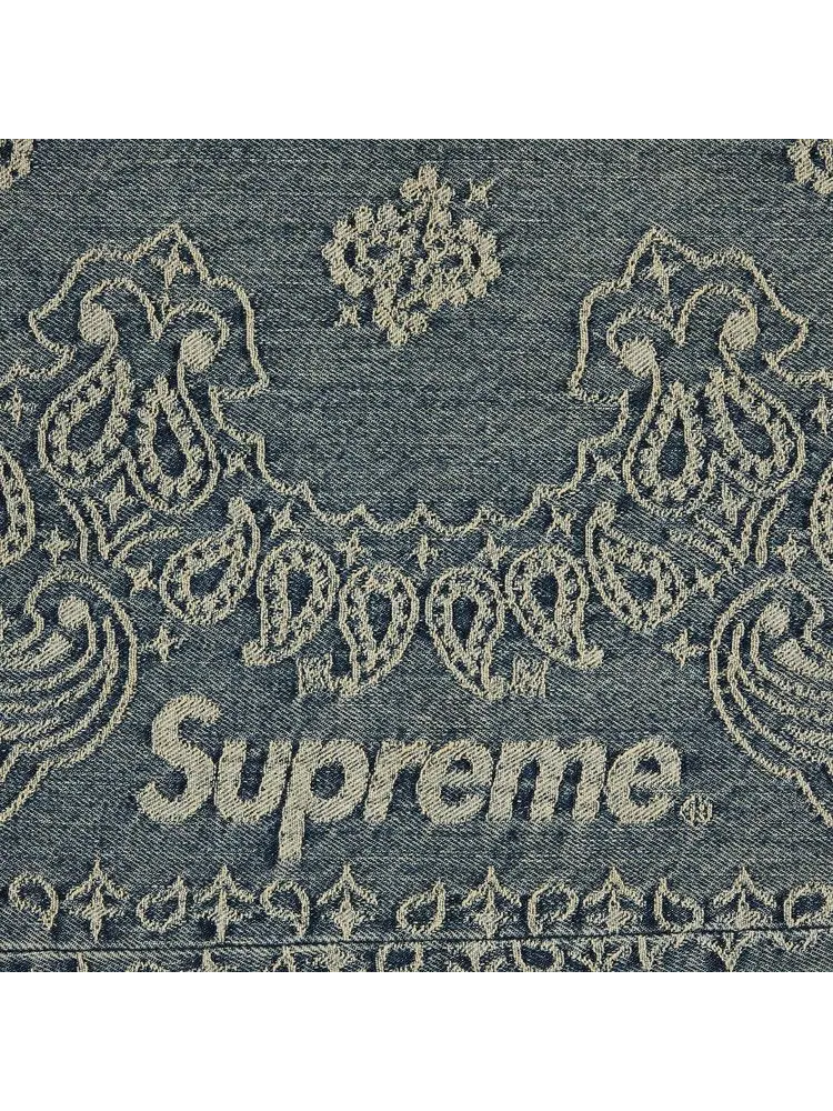 Джинсы Supreme Bandana Jacquard Baggy Jean — изображение 3 из 3, синий