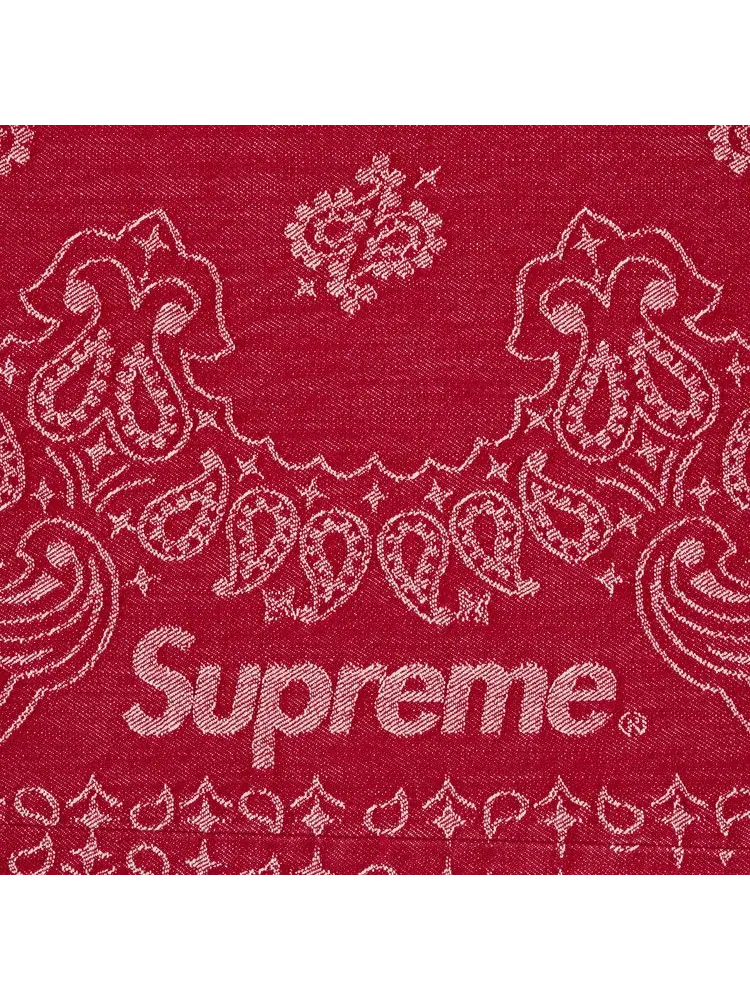 Джинсы Supreme Bandana Jacquard Baggy Jean — изображение 3 из 3, красный
