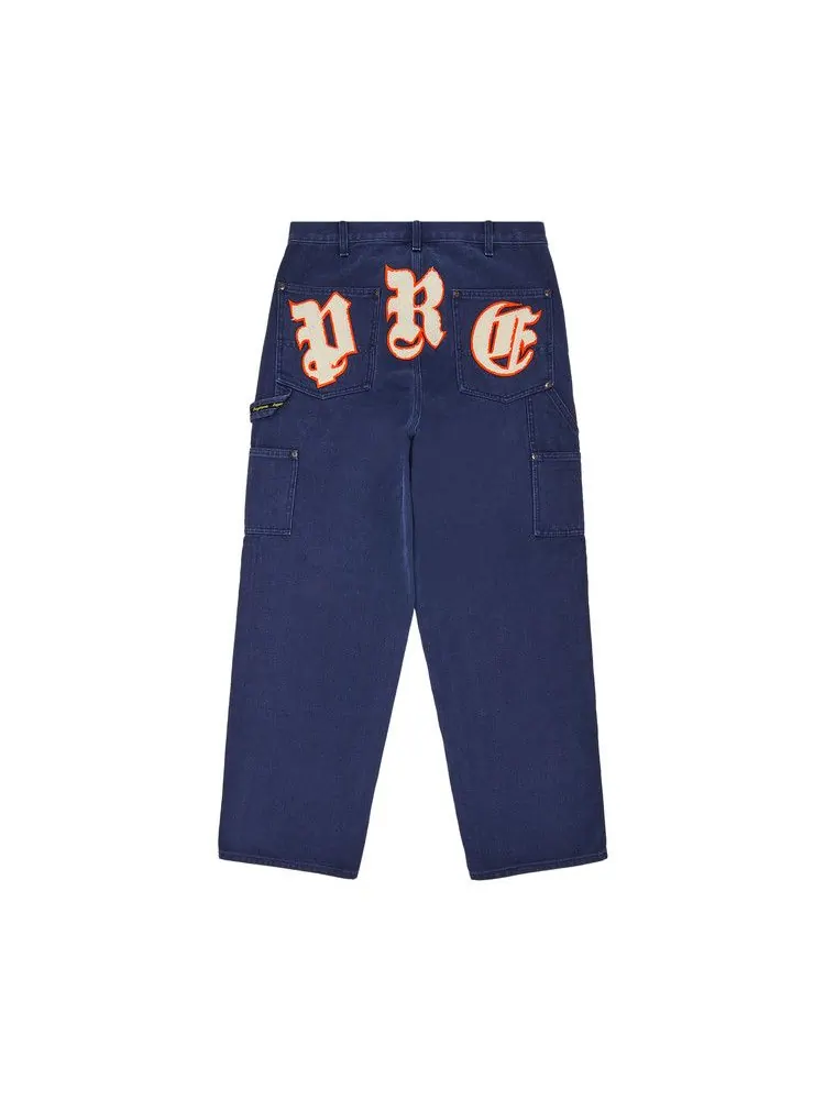 Брюки Supreme Old English Canvas Double Knee Painter Pant — изображение 2 из 3, темно-синий