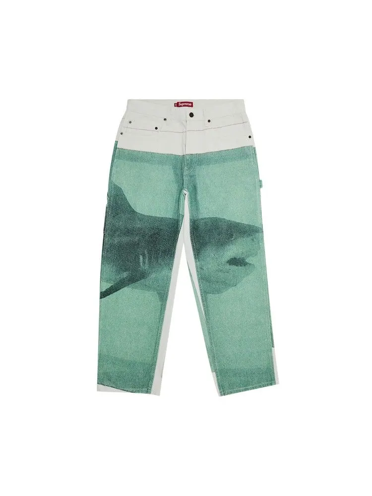 Джинсы Supreme x Damien Hirst Painter Jean — изображение 1 из 3, белый