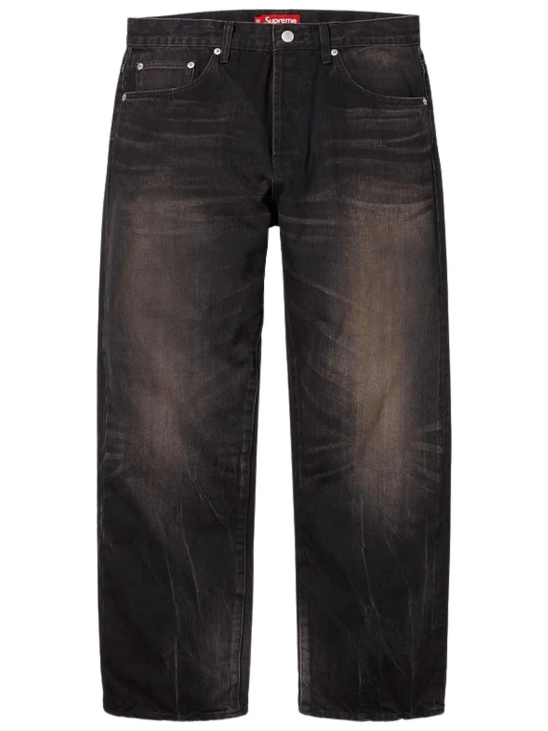 Джинсы Supreme Distressed Loose Fit Selvedge Jean — изображение 1 из 1, черный