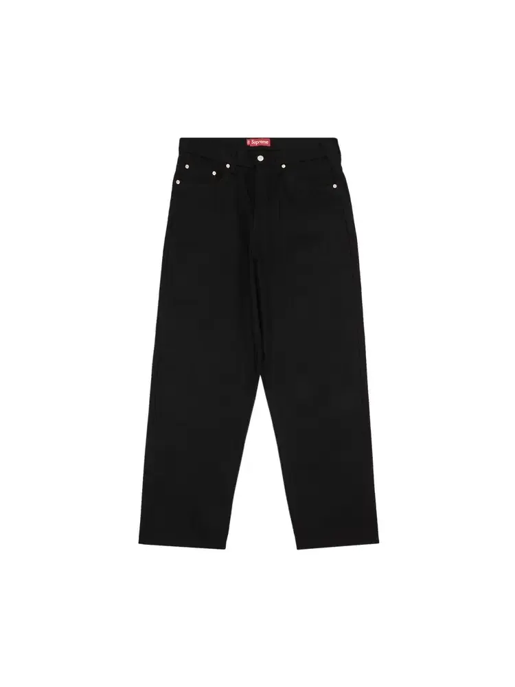 Джинсы Supreme Rigid Baggy Selvedge Jean 'Rigid Black' — изображение 1 из 3, черный