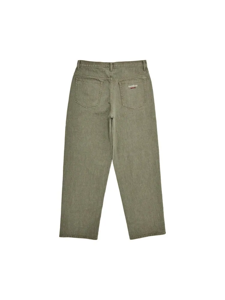 Джинсы Supreme Baggy Jean — изображение 2 из 3, оливковый