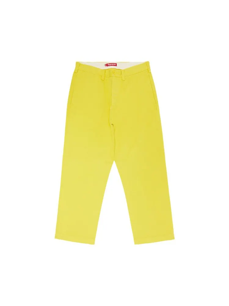 Брюки Supreme Chino Pant — изображение 1 из 3, желтый