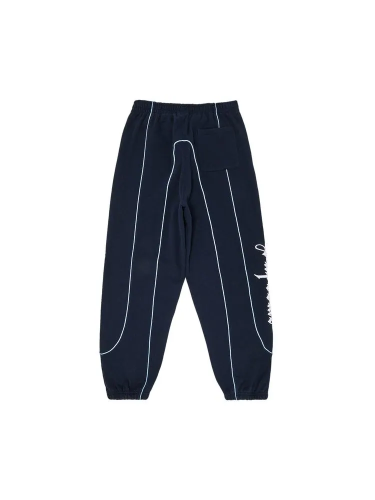 Спортивные брюки Supreme Curve Piping Sweatpant — изображение 2 из 3, темно-синий