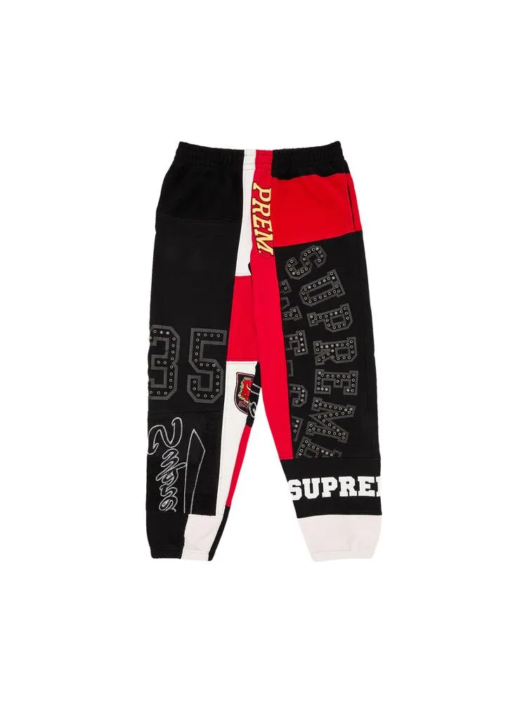 Спортивные брюки Supreme Patchwork Sweatpant — изображение 1 из 3, черный
