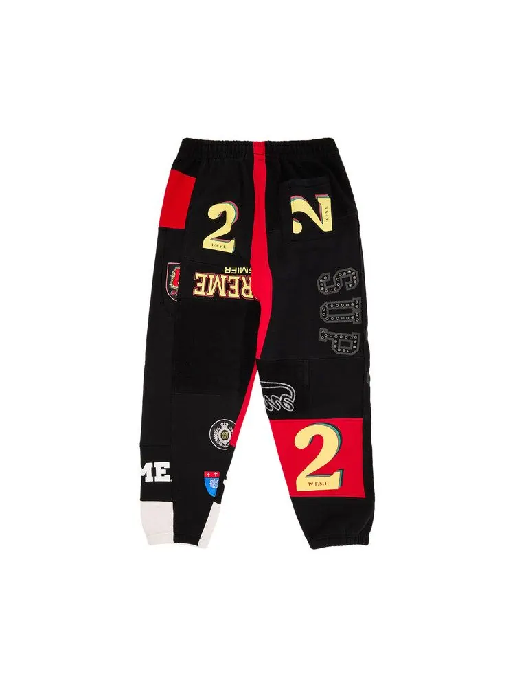 Спортивные брюки Supreme Patchwork Sweatpant — изображение 2 из 3, черный