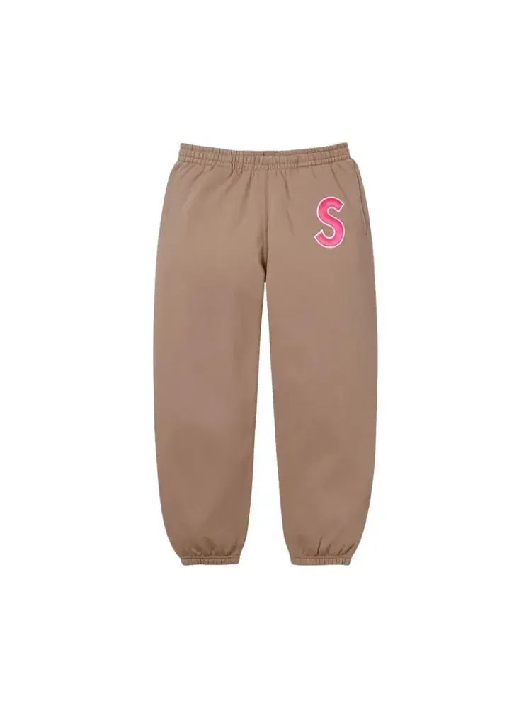 Спортивные штаны Supreme с логотипом S — изображение 1 из 1, коричневый