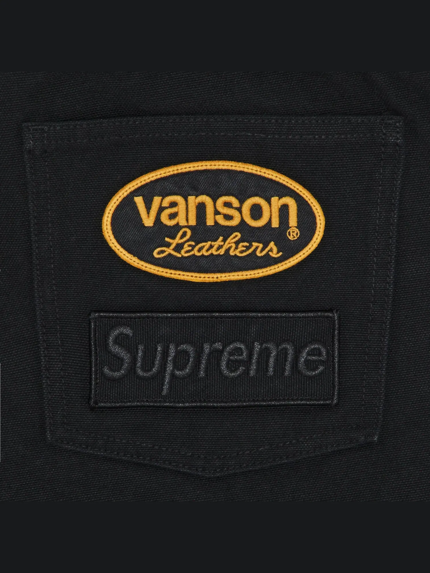 Брюки Supreme x Vanson Leathers x Cordura Cotton — изображение 3 из 3, черный