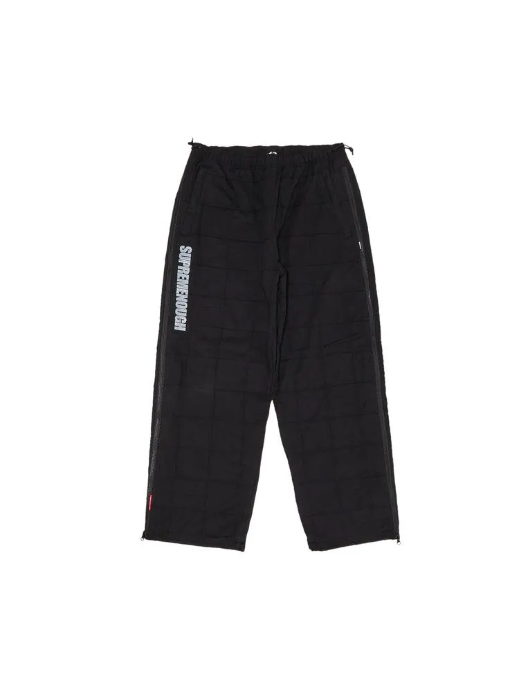 Брюки Supreme x Goodenough Patchwork Madras Full Zip Track Pant — изображение 1 из 3, черный