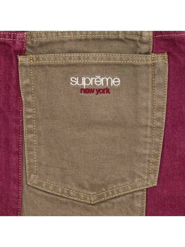 Джинсы Supreme Paneled Stripe Baggy Jean — изображение 3 из 3, красный