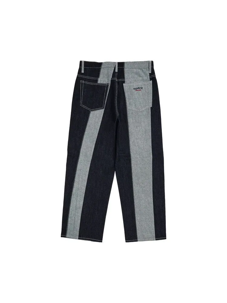 Джинсы Supreme Paneled Stripe Baggy Jean — изображение 2 из 3, индиго