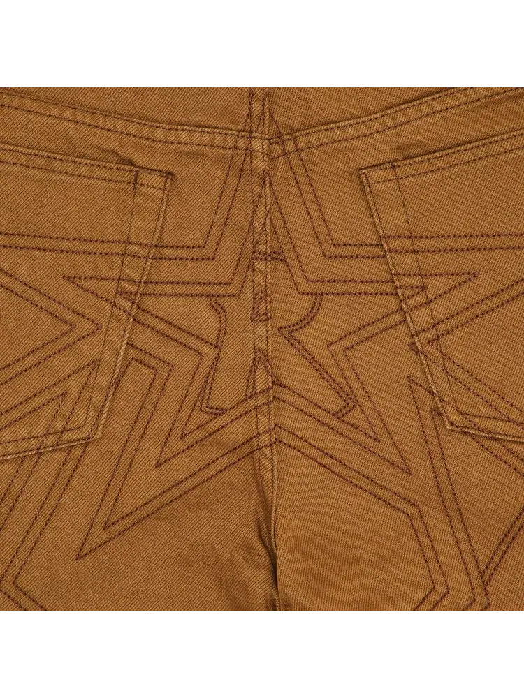 Джинсы Supreme Stars Topstitch Baggy Jean 'Brown' — изображение 3 из 3, коричневый
