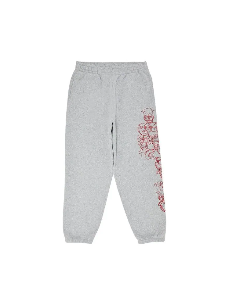 Спортивные брюки Supreme Pitbulls Embroidered Sweatpant — изображение 1 из 3, серый