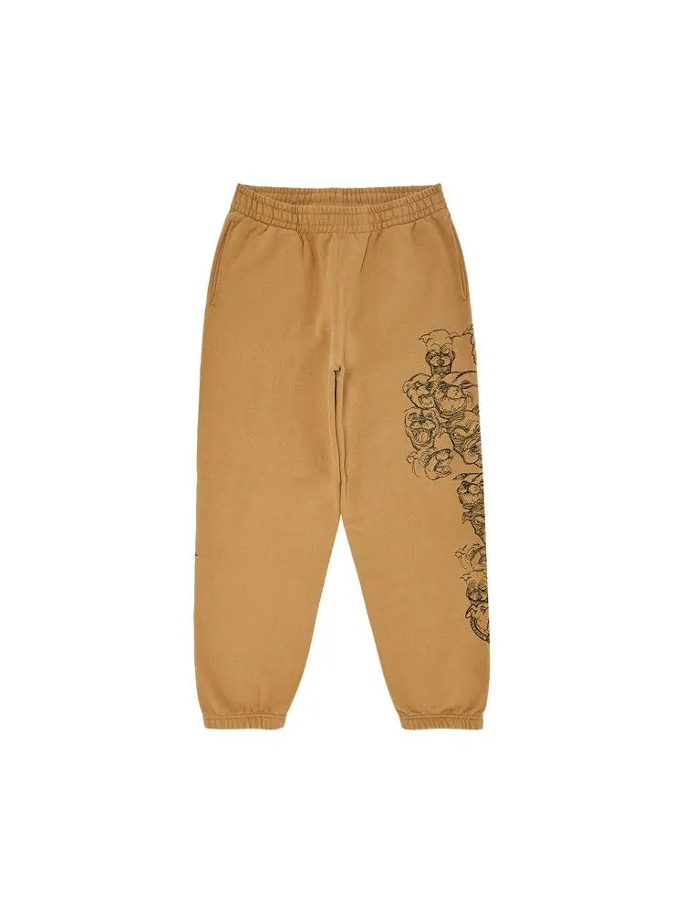Спортивные брюки Supreme Pitbulls Embroidered Sweatpant — изображение 1 из 3, светлый бежевый