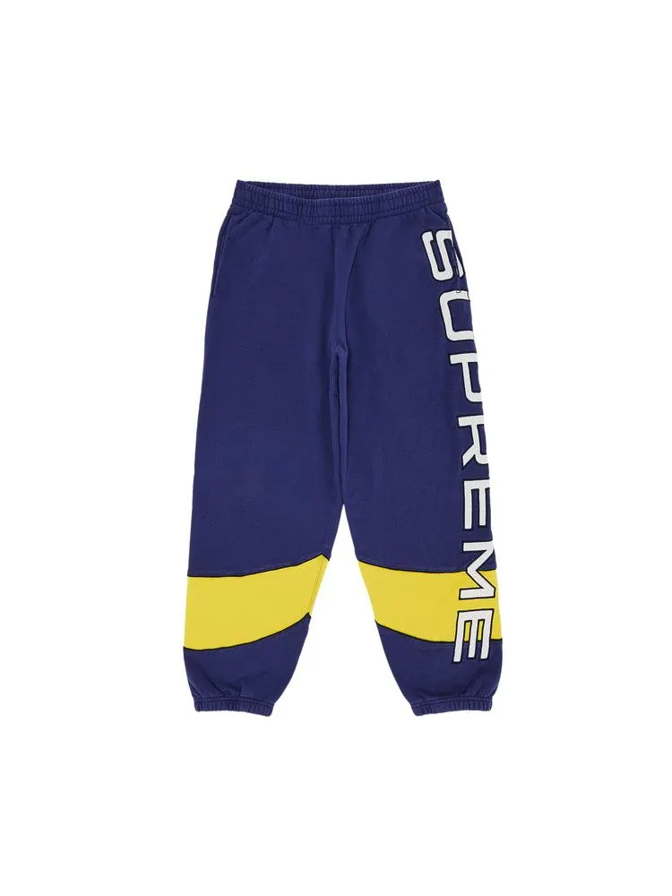 Спортивные брюки Supreme Paneled Sweatpant — изображение 1 из 3, темно-синий