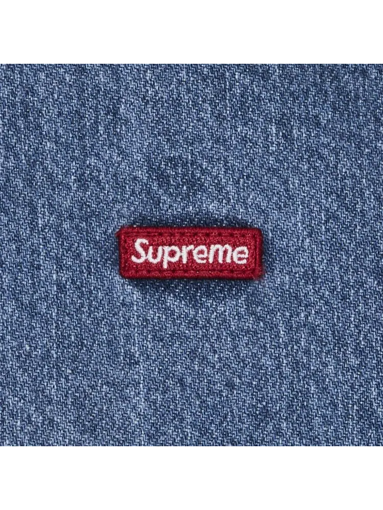 Рубашка Supreme Small Box Denim Shirt — изображение 2 из 2, индиго