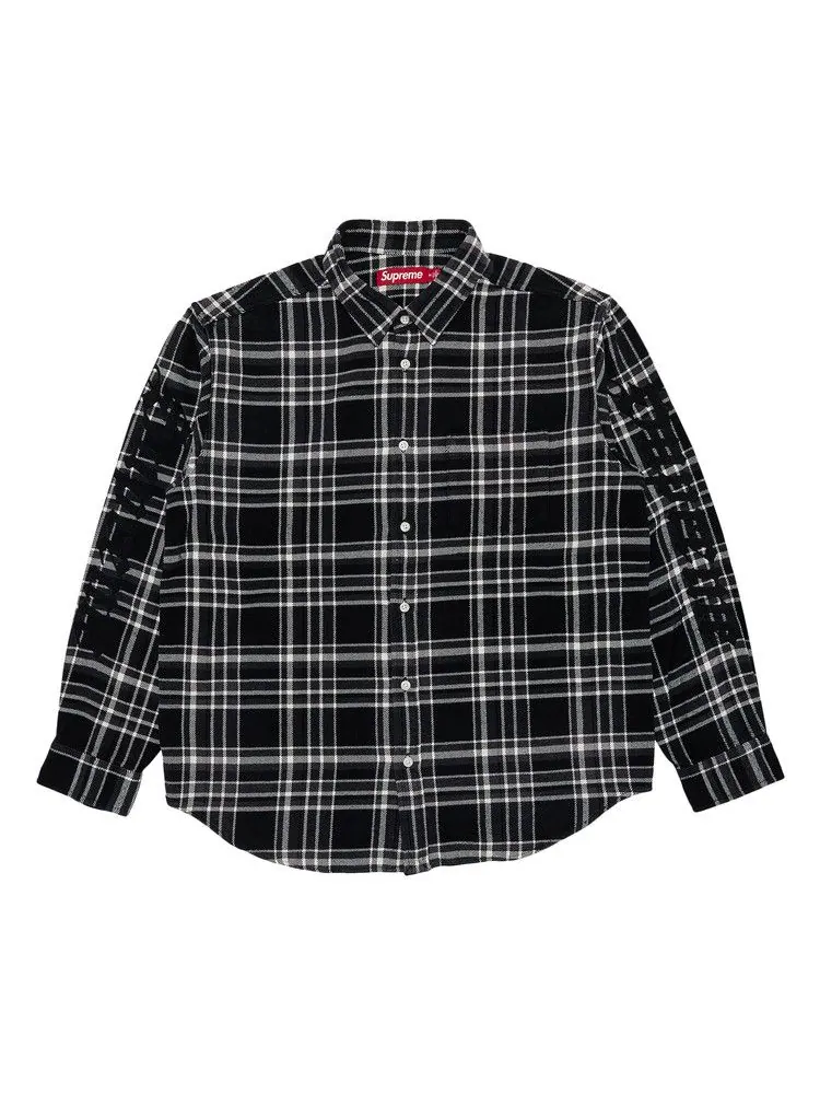 Рубашка Supreme Old English Plaid Flannel Shirt — изображение 1 из 2, черный