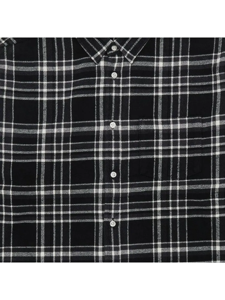 Рубашка Supreme Old English Plaid Flannel Shirt — изображение 2 из 2, черный