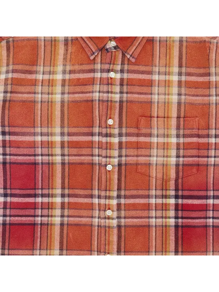 Рубашка Supreme Old English Plaid Flannel Shirt — изображение 2 из 2, оранжевый