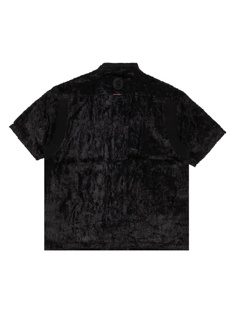 Рубашка Supreme x Goodenough Crushed Rayon Pile Short-Sleeve Shirt — изображение 2 из 3, черный