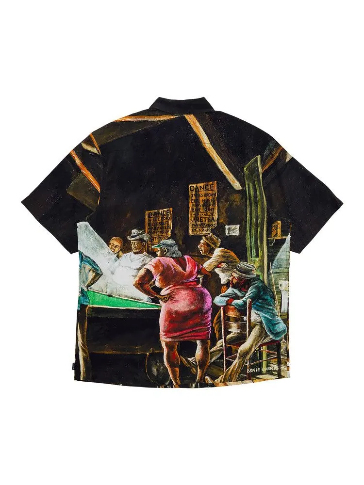 Рубашка Supreme x Ernie Barnes Short-Sleeve Shirt, Pool Hall — изображение 2 из 3, мульти